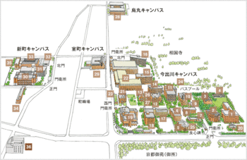 今出川キャンパスマップ